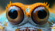 Close-Up of a Jumping Spider's Intricate Eyes