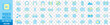 © yukipon00 - Video line icon set. camera, movie, video, music, cinema, audio, play, pause, media, content, live, production, player, collection vector