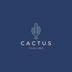 Wall Mural - Cactus logo vector icon design template