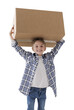 © stokkete - Happy boy holding a big box