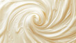 Close up of whipped cream swirl texture for background and design.