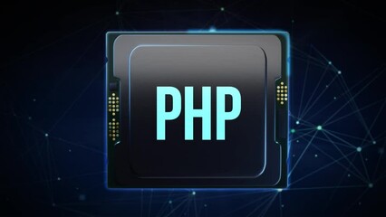 Business, Technology, Internet and network concept. PHP abbreviation. Modern technology concept.