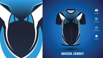 Wall Mural - Soccer jersey design for sublimation or sports tshirt design for cricket football
