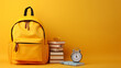School accessories with school bag