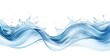 © candra - blue water splash on white background