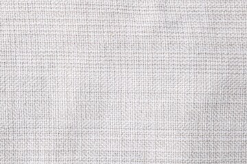 Sticker - Texture of white fabric as background, top view