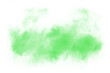 green smoke effect for decoration and covering on the transparent background