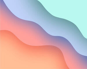 Poster - Abstract wave design for templates.