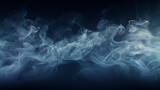 Fototapeta Las - Smoke clouds, steam mist fog and white foggy vapor. Realistic smoke  particles isolated on black background. Beautiful swirling gray smoke.