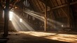 © PikePicture - beams inside old barn