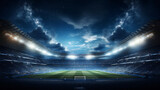 Fototapeta Sport - Stadium and spotlight