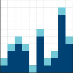 Wall Mural - Business graphs and charts icons. Business infographics icons. Colorful graphs, diagrams, schemes, money, down or up arrow, economy reduction. Financial chart. Vector