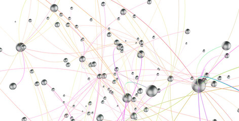 Poster - network structure - abstract design connection