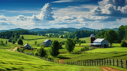 Wall Mural - rural north carolina farm