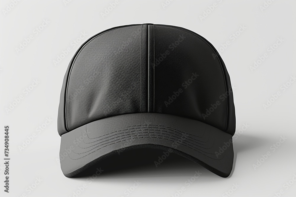 Cap Texture Design Explore a premium black baseball cap mockup in a frontal perspective ...