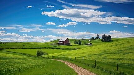 Wall Mural - rural country side farm