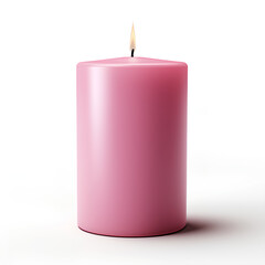 Wall Mural - candle isolated on a white background