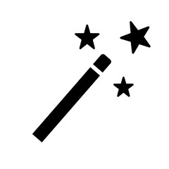 Wall Mural - magic wand icon