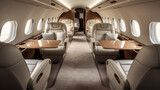 Fototapeta Perspektywa 3d - Business Jet Empty Interiors