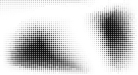 halftone faded gradient texture. grunge halftone background. monochrome gradient background. vector 