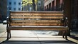 outdoor street bench