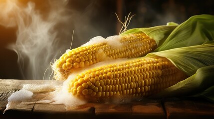 Sticker - delicious cooked corn