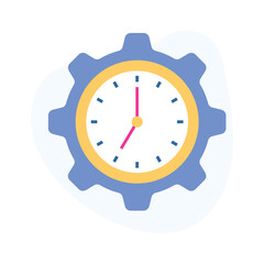 Canvas Print - Grab this Beautifully designed time management icon in flat style