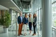 © Sergey Mironov - Corporate Team in Modern Office Corridor
