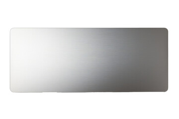 Wall Mural - Metal plate banner isolated on transparent background Generative Ai
