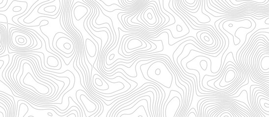 Abstract topographic Contour Map Subtle White Vector Background . Blank Detailed topographic patter line map background .Topographic Map Of wild west Abstract Vector Background.