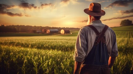 Wall Mural - rural farmer farm