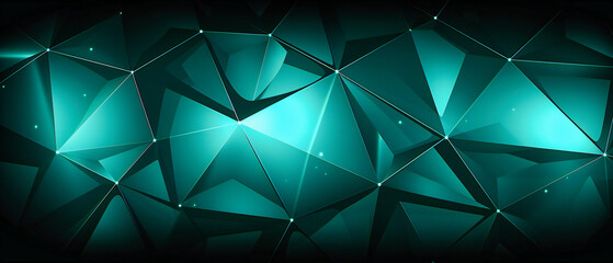 Wall Mural - Abstract geometric triangle design, modern light and dark blue background with futuristic shapes and patterns, concept of digital technology