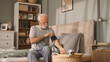 © Stockphotodirectors - Senior man measuring blood pressure in bed
