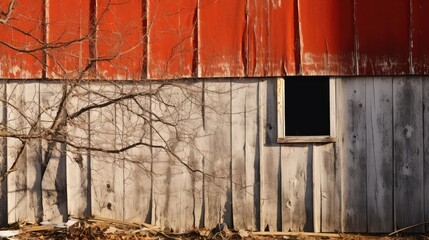 Canvas Print - country barn side