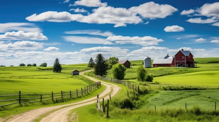 Canvas Print - fields rural scenes farm scenes