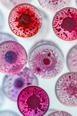 Wall Mural - a detailed close-up image of blood cells. this image can be used in medical and scientific presentat