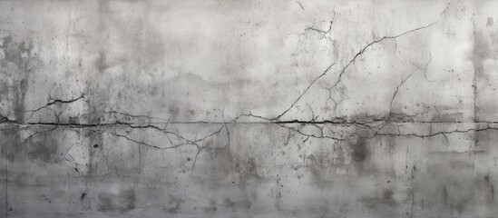 Obsolete and abandoned gray concrete wall texture with many cracks Textured Concrete Facade Grey Weathered Texture Architecture Aged Plaster Cover Rustic Exterior Empty. Creative Banner