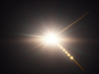 Light lens flare background effect