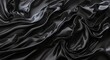 Black wave silk satin background