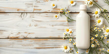 Spa Soap Flowers On Wooden Background
