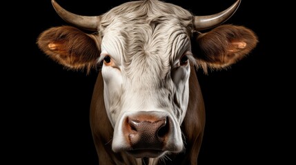 Wall Mural - livestock cow head isolated