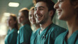 © aimired - Group of happy nursing students