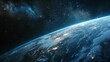 Earth from Space: Cosmic Vista - A breathtaking view of Earth from space, showcasing our planet's beauty and fragility in the cosmos.