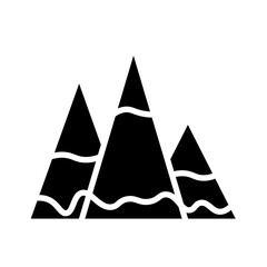 Sticker - Mountain Glyph Icon