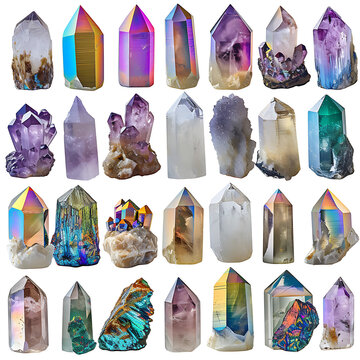 set of gemstones