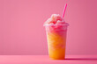© ink drop - Studio shot of a colorful crushed ice slushy drink