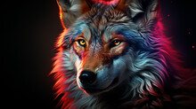 3d Rendered Photo Of Wolf Made With Generative AI