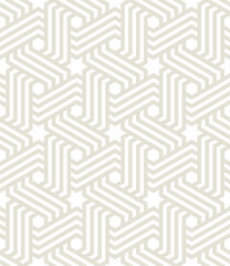 Wall Mural - vector seamless pattern. modern stylish texture. repeating geometric tiles. linear grid with simple 