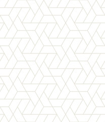 Vector seamless pattern. Modern stylish texture. Repeating geometric background. Linear monochrome thin hexagonal grid. Tileable graphic design. Can be used as swatch for illustrator.