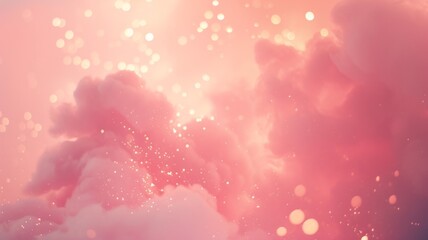 Wall Mural - Abstract color of clouds and sky on pink in sunshine for texture background.

